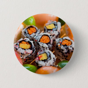 Badge Rond 5 Cm Nigiri et Maki
