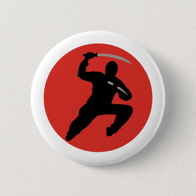Badge Rond 5 Cm Ninja (Devant)