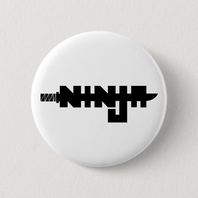 Badge Rond 5 Cm Ninja (Devant)