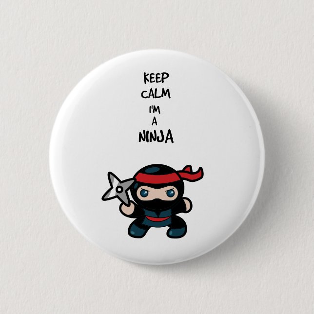 Badge Rond 5 Cm Ninja (Devant)