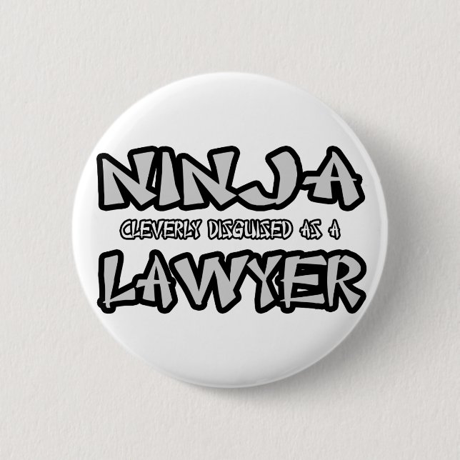 Badge Rond 5 Cm Ninja...Avocat (Devant)