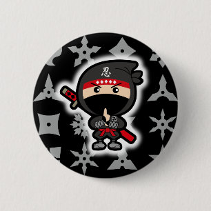 Badge Rond 5 Cm Ninja Boy