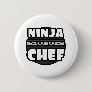 Badge Rond 5 Cm Ninja Chef