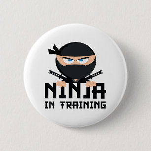 Badge Rond 5 Cm Ninja dans la formation
