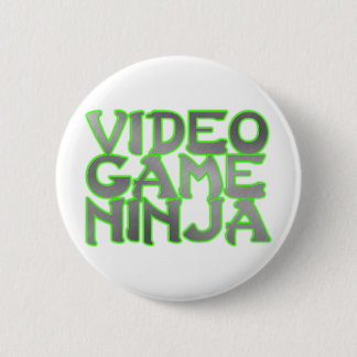 Badge Rond 5 Cm NINJA de JEU VIDÉO (vert)