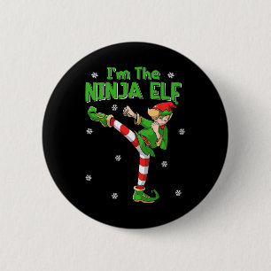 Badge Rond 5 Cm Ninja Elf Karate Taekwondo Martial Arts Mixed mart