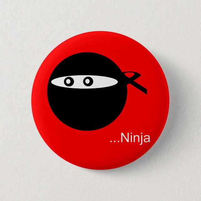 Badge Rond 5 Cm Ninja mignon (Devant)