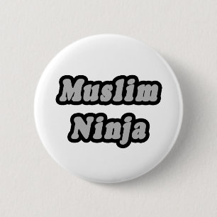 Badge Rond 5 Cm Ninja musulman