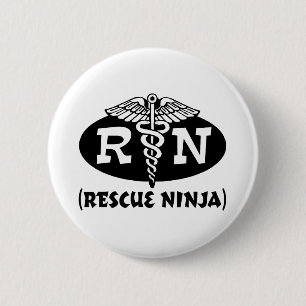 Badge Rond 5 Cm Ninja Nurse
