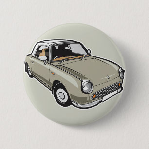 Badge Rond 5 Cm Nissan Figaro Topaz Mist