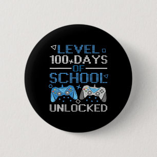 Badge Rond 5 Cm Niveau 100 Jours De L'École Complète Contrôleur De