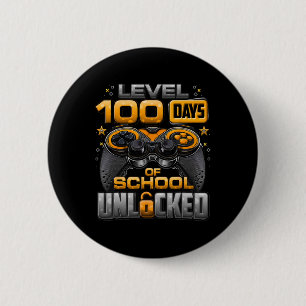 Badge Rond 5 Cm Niveau 100 Jours D'école Débloqué Garçons 100ème J