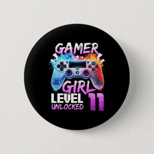 Badge Rond 5 Cm Niveau 11 Débloqué Incroyable Jeu Vidéo 2014 11ème