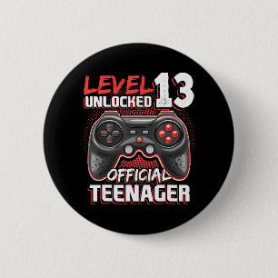 Badge Rond 5 Cm Niveau 13 Jeux vidéo officiels non bloqués 13t