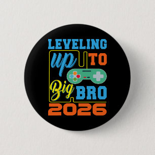 Badge Rond 5 Cm Niveau Jusqu'À Big Bro 2026 Jeu Vidéo Grossesse R