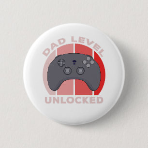 Badge Rond 5 Cm Niveau père déverrouillé