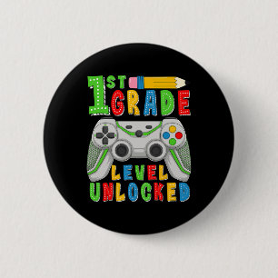 Badge Rond 5 Cm Niveau première année débloqué Ck pour aller à l'é