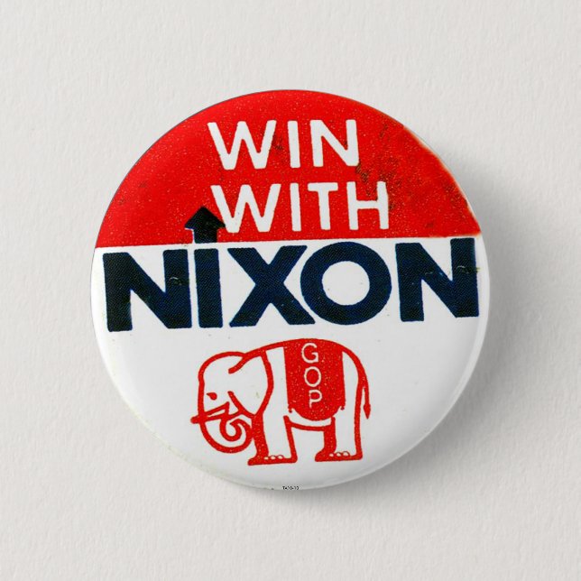 Badge Rond 5 Cm Nixon-GOP - Bouton (Devant)