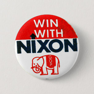 Badge Rond 5 Cm Nixon-GOP - Bouton