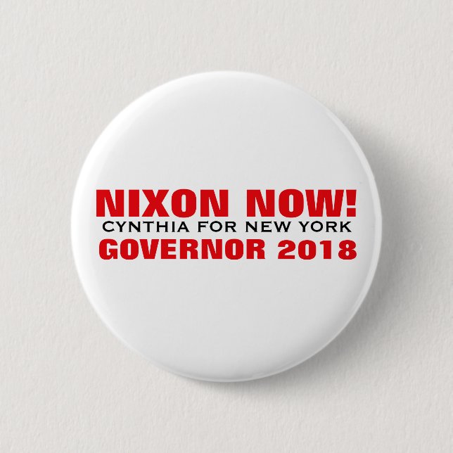Badge Rond 5 Cm Nixon maintenant ! (Devant)