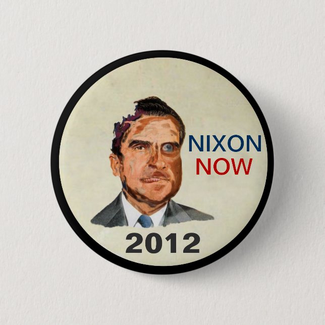 Badge Rond 5 Cm Nixon maintenant 2012 (Devant)