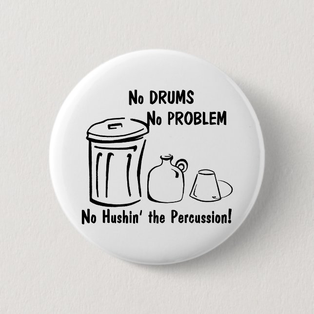 Badge Rond 5 Cm No Hushin the Percussion (Devant)