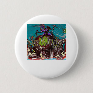 Badge Rond 5 Cm No Kings Classique Moderne Style Minimaliste
