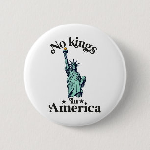 Badge Rond 5 Cm No Kings In America Flag Protest Save Democracy 2