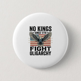 Badge Rond 5 Cm No Kings Since 1776 Patriotic Eagle Vintage Shirt 
