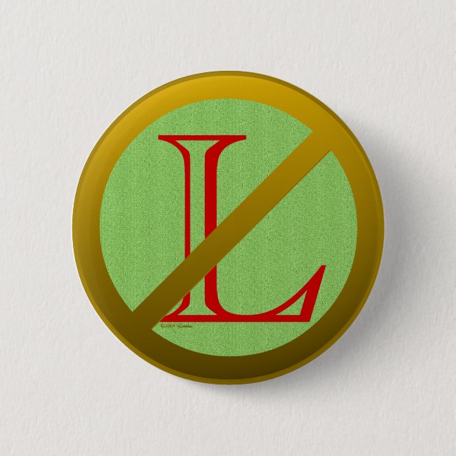 Badge Rond 5 Cm NO--l bouton (Devant)