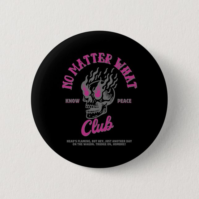 Badge Rond 5 Cm No What Club Sticker (Devant)