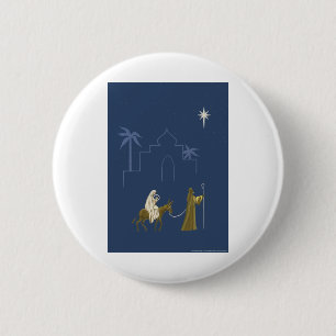 Badge Rond 5 Cm NOB161 Mary et Joseph.tif