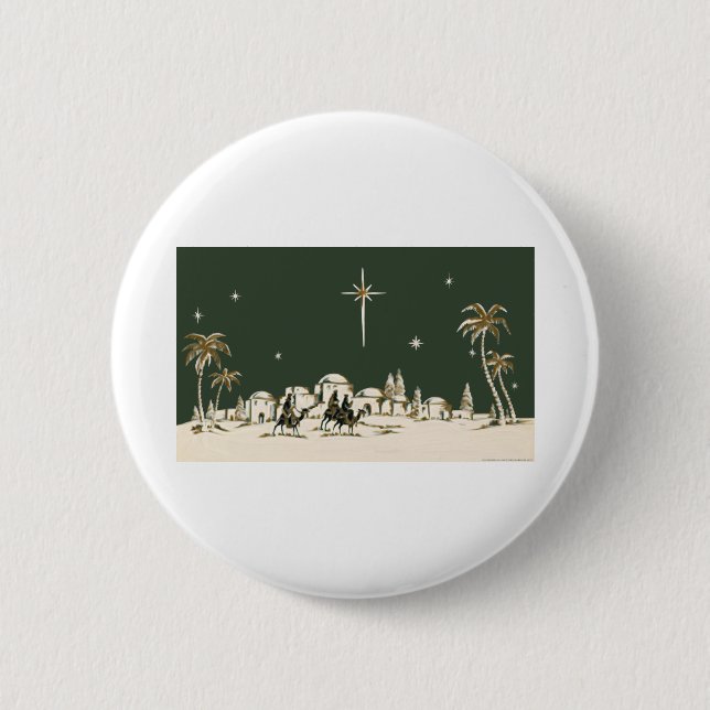 Badge Rond 5 Cm NOB164 trois Men.tif sage (Devant)