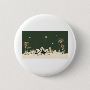 Badge Rond 5 Cm NOB164 trois Men.tif sage