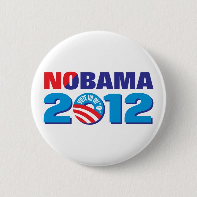 BADGE ROND 5 CM NOBAMA 2012 (Devant)