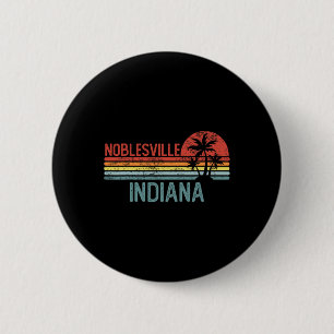 Badge Rond 5 Cm Noblesville Indiana Drôle de voyage en ville Usa r