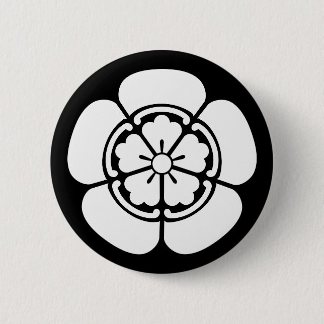 Badge Rond 5 Cm Nobunaga Oda (Devant)