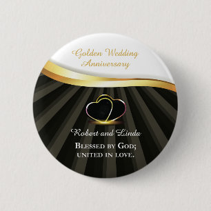 Badge Rond 5 Cm Noces d'or religieuses 50 ans de mariage