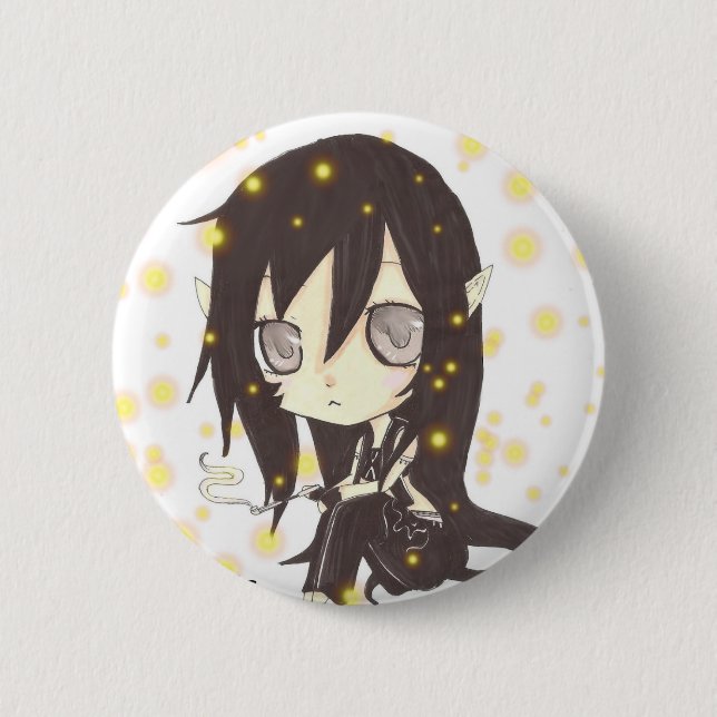 Badge Rond 5 Cm nocturnia de chibi (Devant)
