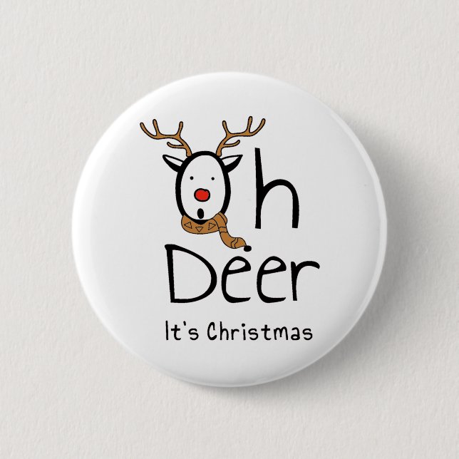 Badge Rond 5 Cm Noël (Devant)