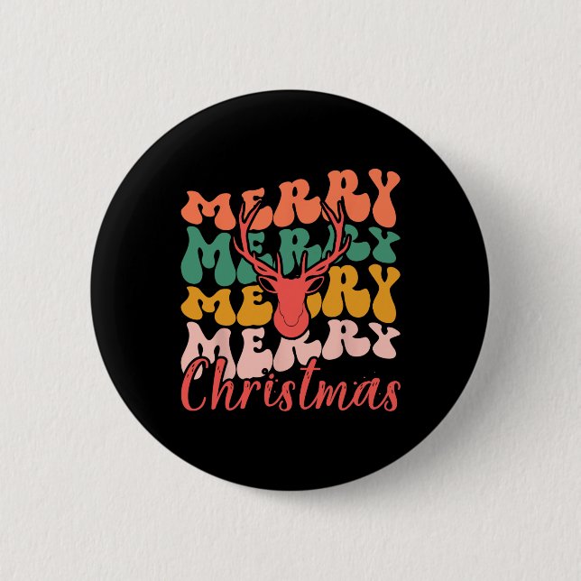 Badge Rond 5 Cm Noël (Devant)
