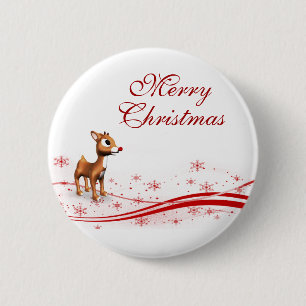 Badge Rond 5 Cm Noël à l'inné de caricature