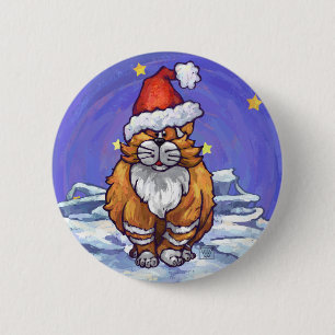 Badge Rond 5 Cm Noël au gingembre