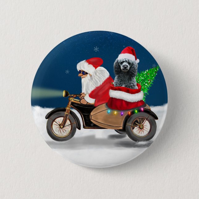 Badge Rond 5 Cm Noël aux canicules (Devant)