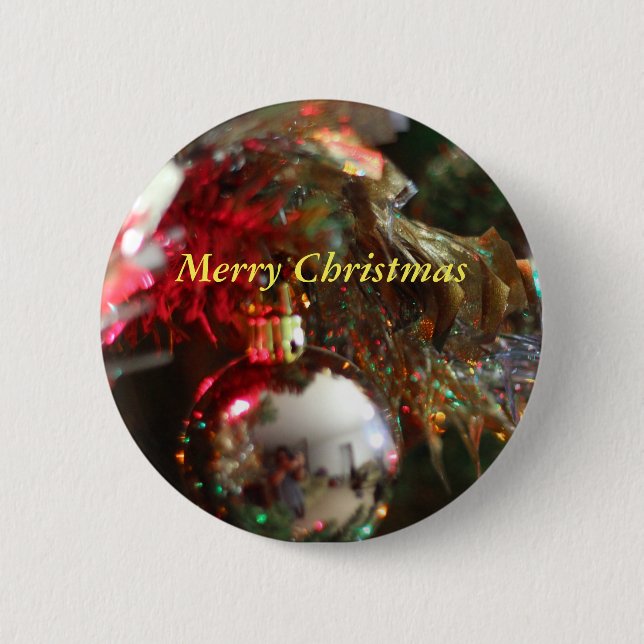 Badge Rond 5 Cm noël butten (Devant)
