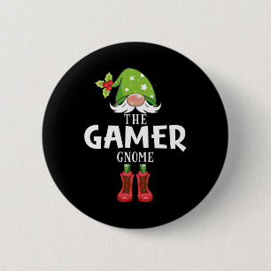 Badge Rond 5 Cm Noël Correspondant à la famille Le Gnome de jeu