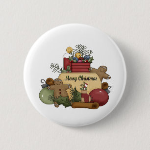 Badge Rond 5 Cm Noël de Gingerman