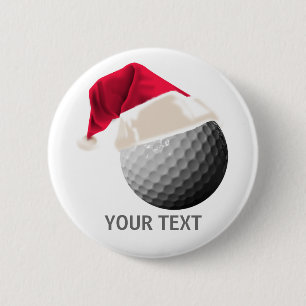 Badge Rond 5 Cm noël de golf
