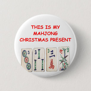 Badge Rond 5 Cm Noël de MAHJONG