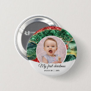 Badge Rond 5 Cm Noël de mon premier anniversaire